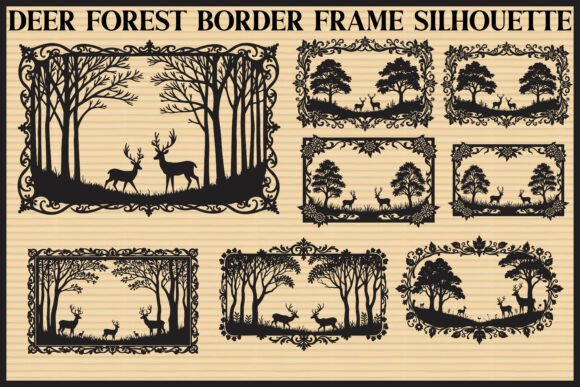 Download Deer Forest Border Frame Set - Frame Collection