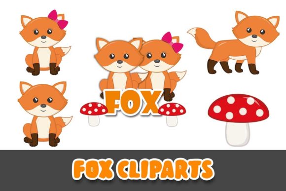Download Cute Fox Woodland Animals Clipart PNG - Premium Resources