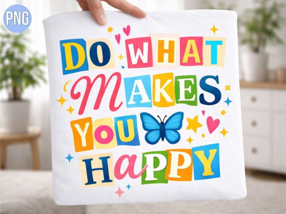 Download Do What Makes You Happy Retro Type PNG - Retro type Collection