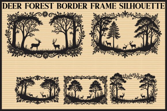 Download Deer Forest Border Frame Set - Frame Collection