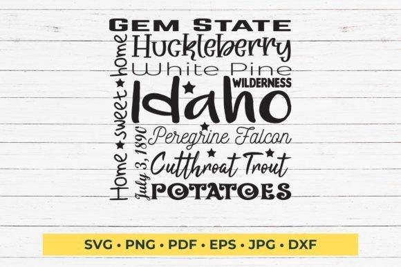 Download State of Idaho Cut File| Square SVG - Premium Resources
