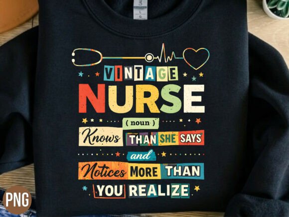 Download Vintage Nurse Definition Retro Type PNG - Retro type Collection