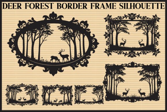 Download Deer Forest Border Frame Set - Frame Collection
