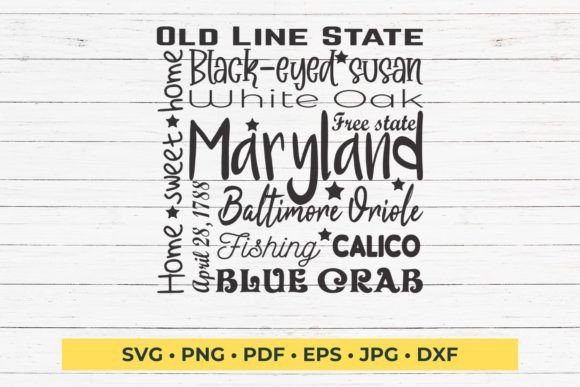 Download State of Maryland Cut File | Square SVG - Premium Resources