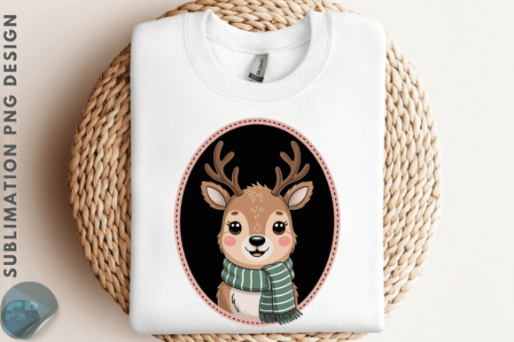 Download Cute Christmas Deer Frame PNG Clipart - Frame Collection
