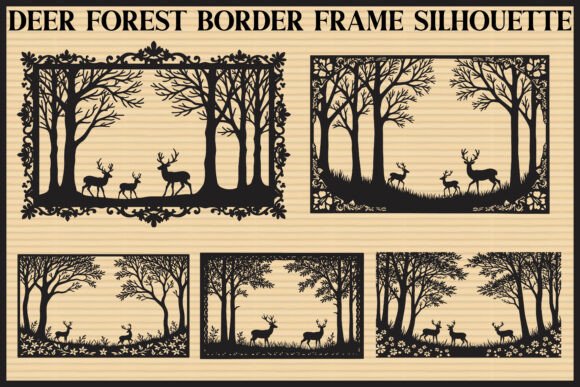 Download Deer Forest Border Frame Set - Frame Collection